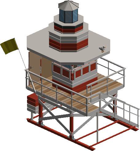 Red Lifeguard Tower preview