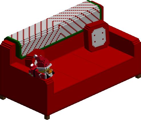 Christmas Couch - Santa Holiday Red Furniture preview