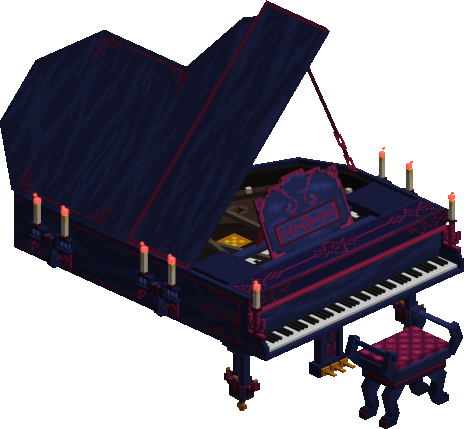 Gothic grand piano preview