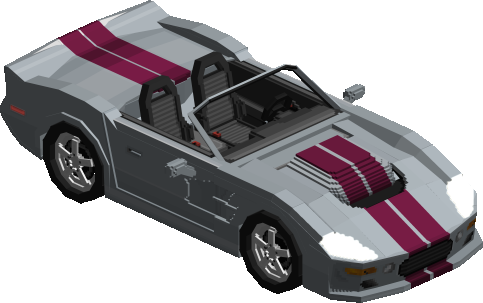 1998/1999 Shelby Series 1 Silver with Maroon Stripes preview
