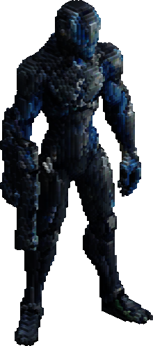 Alien with gun preview