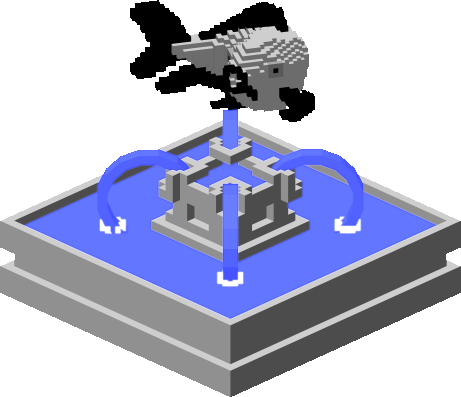 Prestigious White Koi Fountain preview