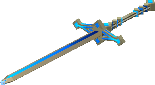 Blue Diamond Gold Blade Sword preview