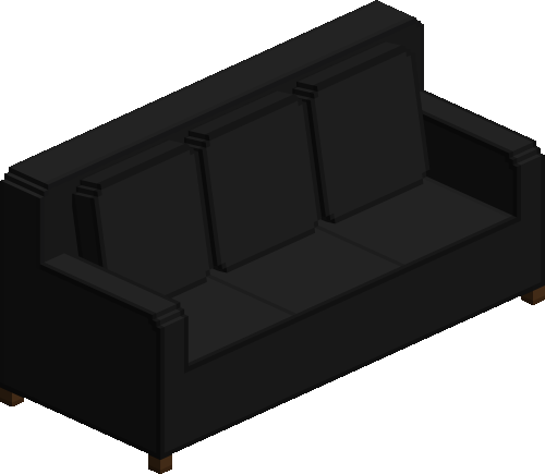 Modern Black Couch - Home Furniture preview