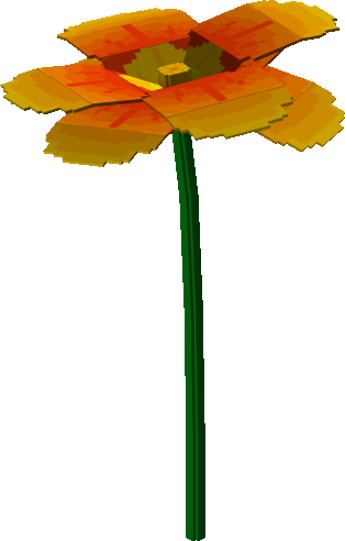 Orange Flower - The Smurfs preview