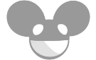 Deadmau5 logo featuring a illustration of the iconic mouse head with eyes and mouth in red, symbolizing the popular electronic music DJ and producer