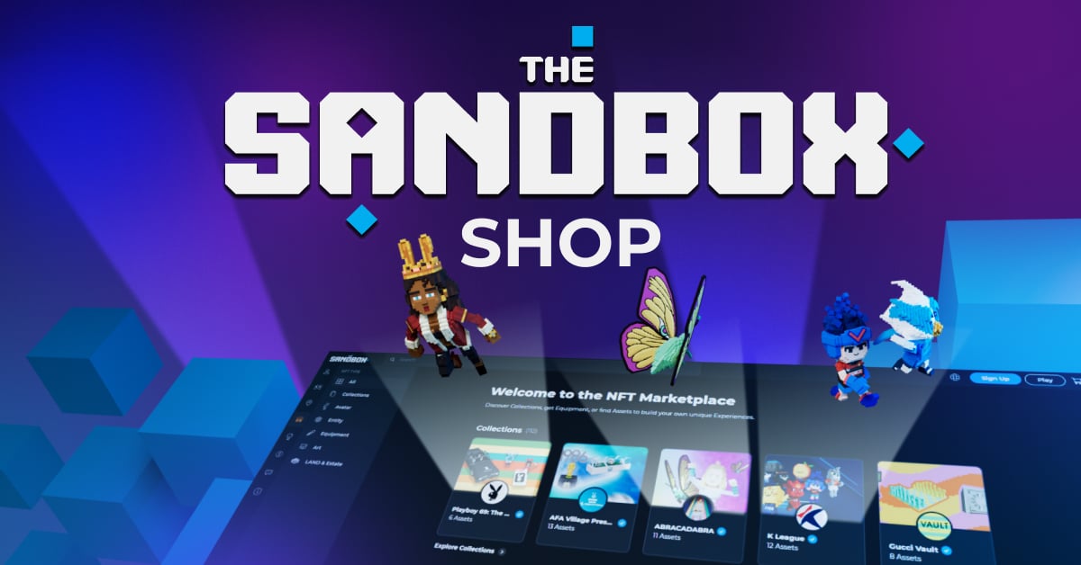 The Sandbox Shop — NFT Marketplace